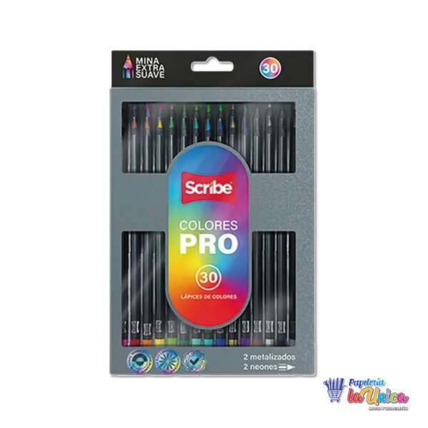 COLOR PRO SCRIBE UNIPUNTA X 30
