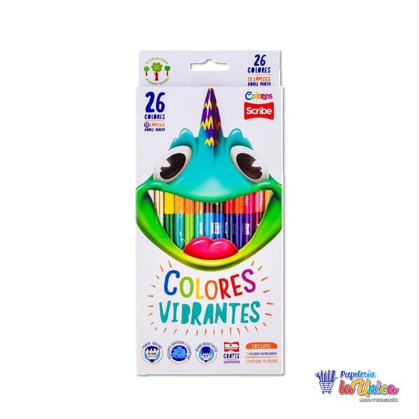 COLOR SCRIBE DOBLE PUNTA X 13