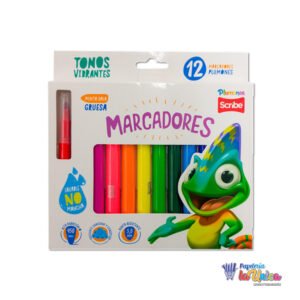 Group 712 PLUMONES SCRIBE X 12 PUNTA GRUESA