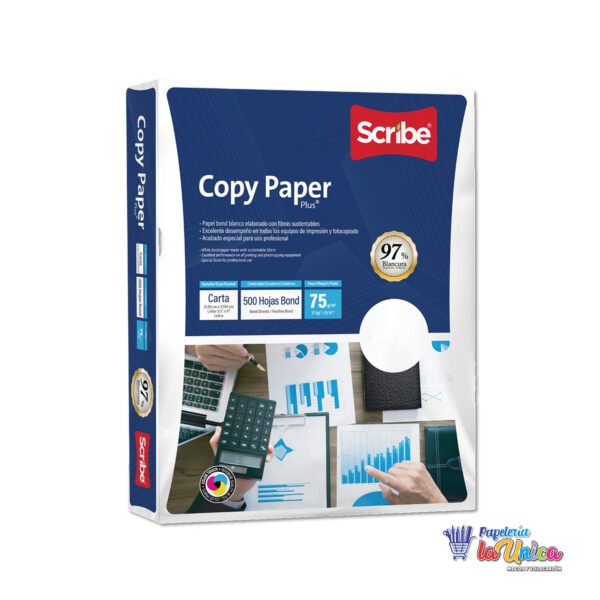 RESMA FOTOCOPIA SCRIBE CARTA X 500H